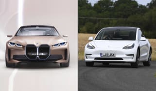 BMW Concept i4 vs Tesla Model 3